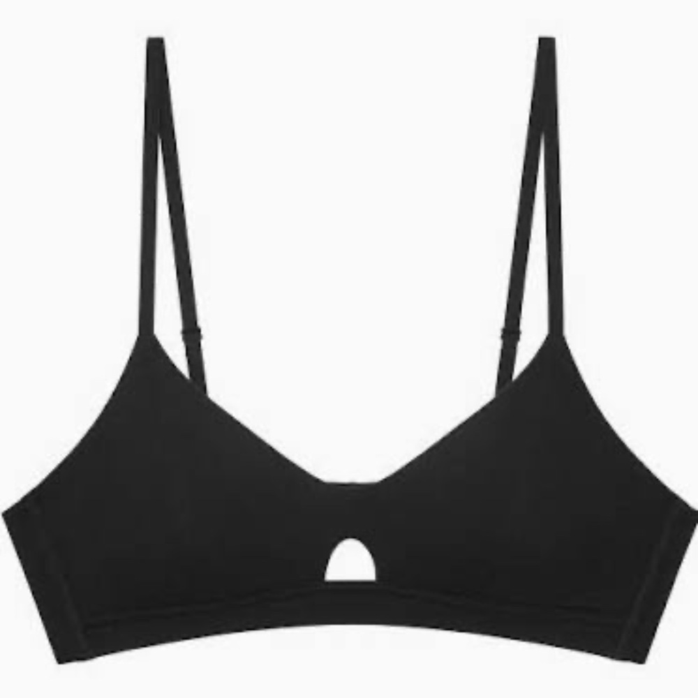 NWT NEIWAI Pure Comfort Soft Modal Triangle Bra, Black - Size Medium